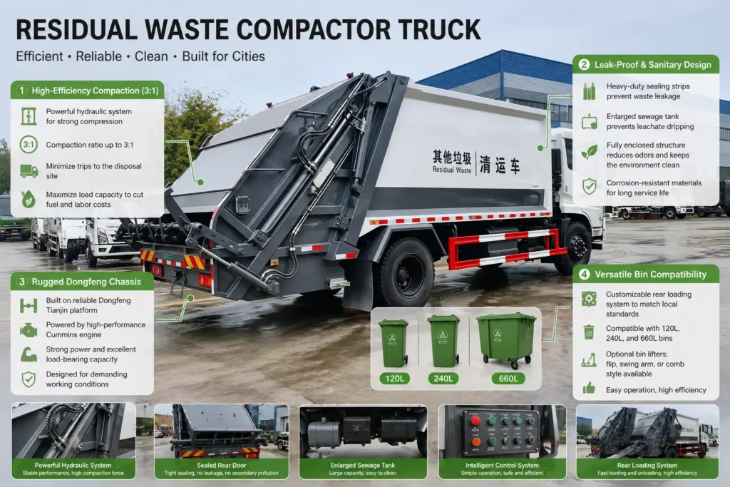Dongfeng Compression Garbage Truck