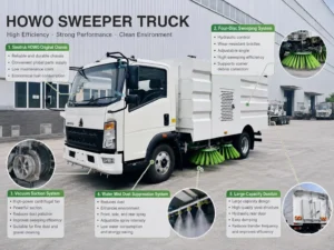 Sinotruk Howo Light Duty Road Sweeper Truck